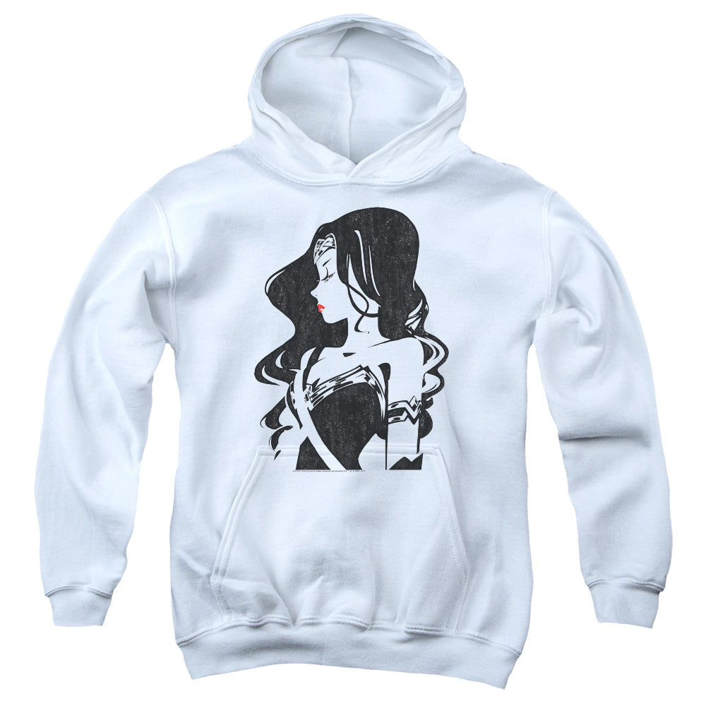 Justice League Movie Profile Kids Youth Hoodie White