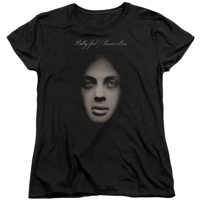 Billy Joel Piano Man Cover Womens T Shirt Black