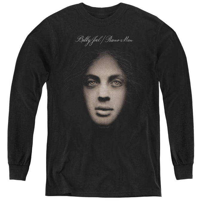 Billy Joel Piano Man Cover Long Sleeve Kids Youth T Shirt Black