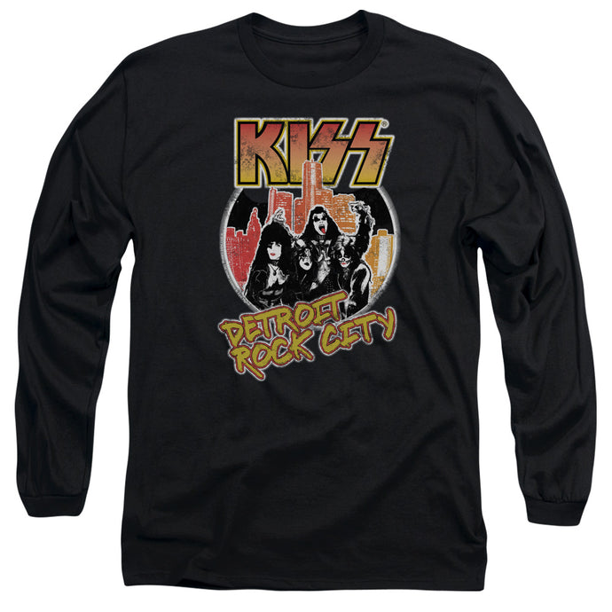 KISS Detroit Rock City Mens Long Sleeve Shirt Black