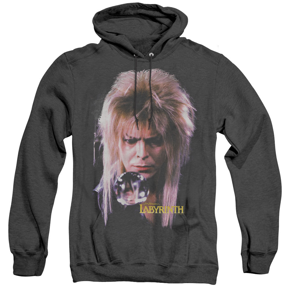 Labyrinth Goblin King Mens Heather Hoodie Black Officially Licensed