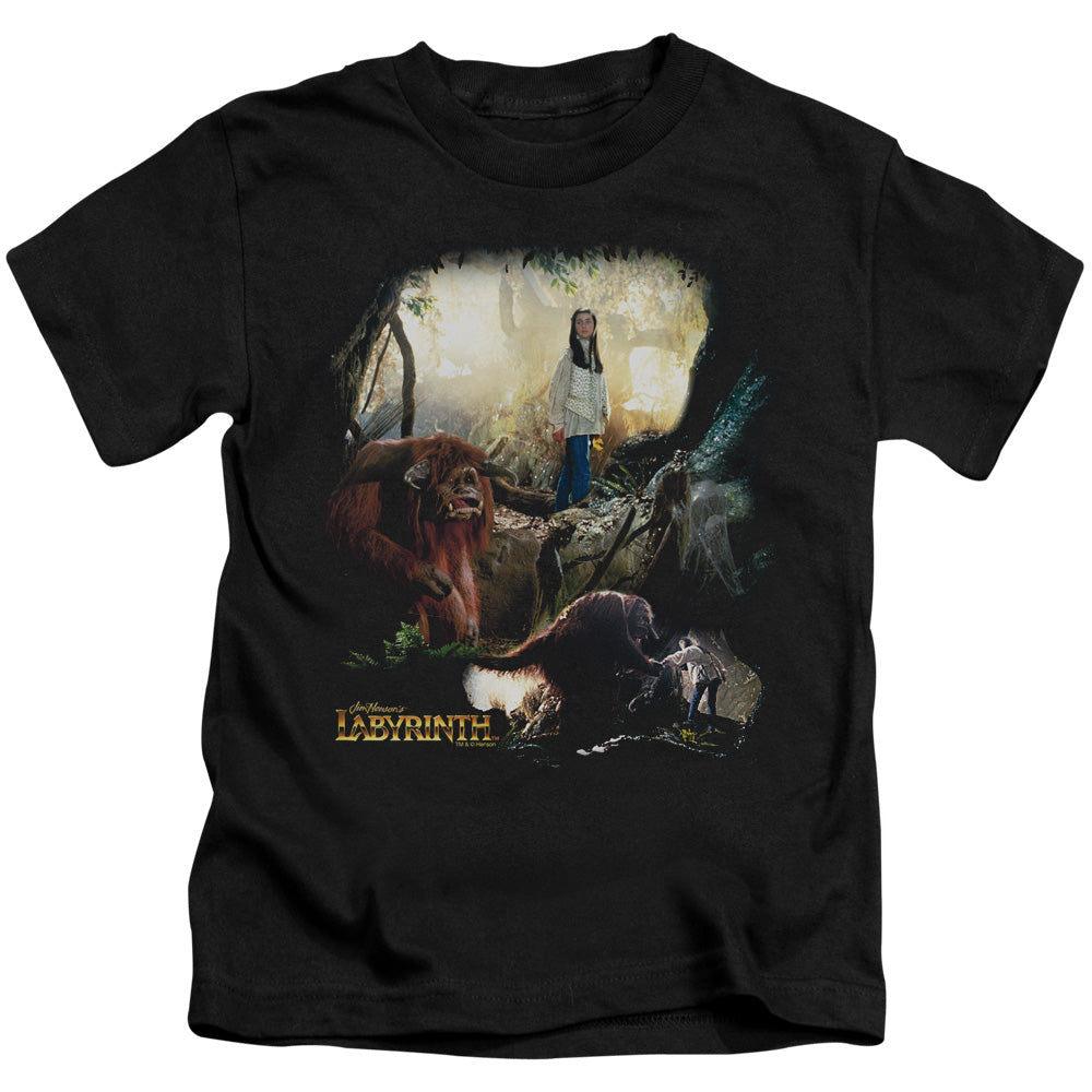 Labyrinth Sarah & Ludo Juvenile Kids Youth T Shirt Black