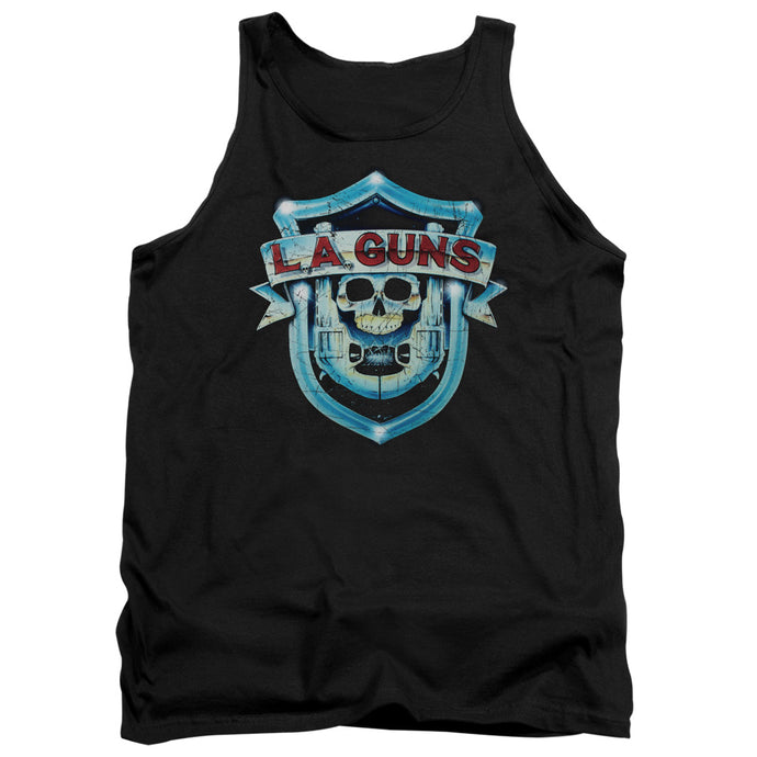 L.A. Guns Shield Mens Tank Top Shirt Black