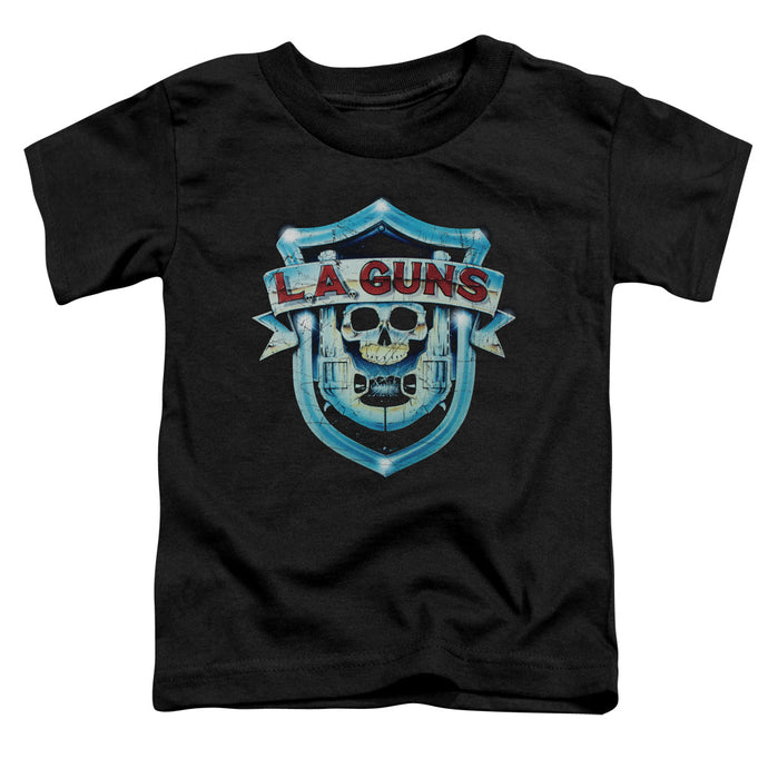 L.A. Guns Shield Toddler Kids Youth T Shirt Black