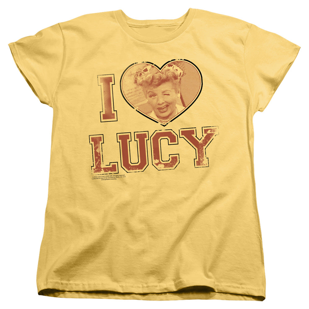 I Love Lucy I Heart Lucy Womens T Shirt Banana