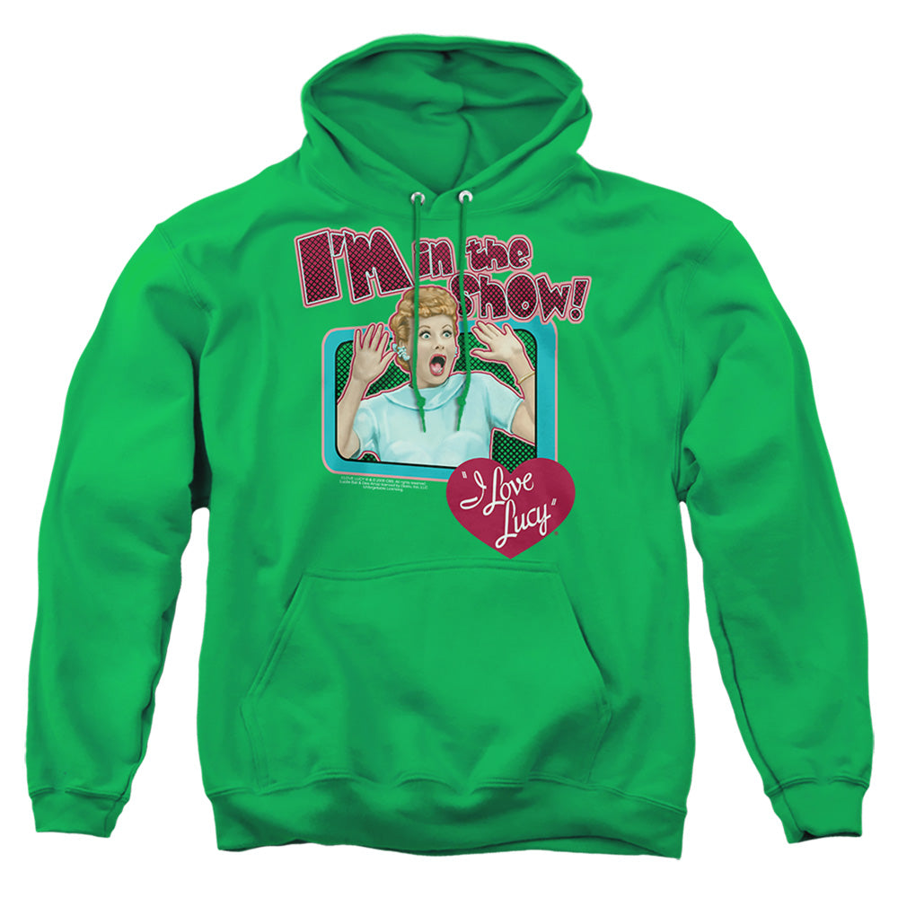I Love Lucy Put Me In The Show Mens Hoodie Kelly Green Officially Licensed