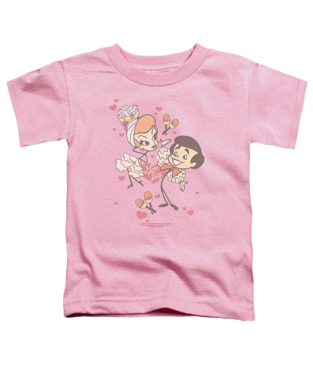 I Love Lucy Rumba Dance Toddler Kids Youth T Shirt Pink
