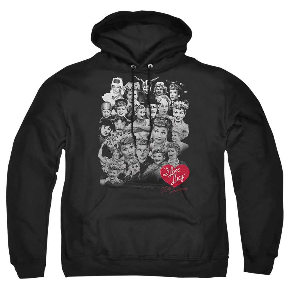 I Love Lucy 60 Years Of Fun Mens Hoodie Black Officially Licensed