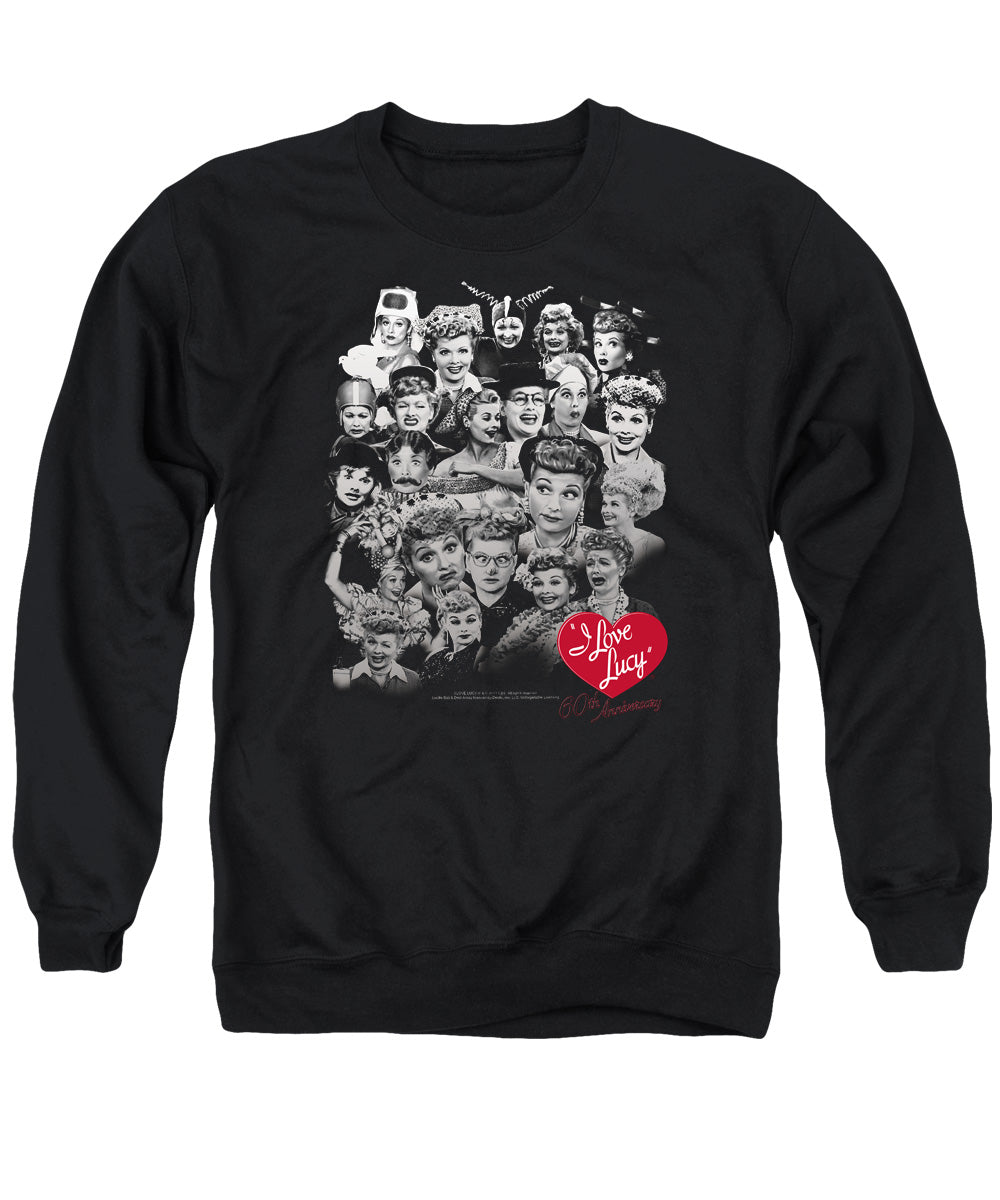 I Love Lucy 60 Years of Fun Mens Crewneck Sweatshirt Black