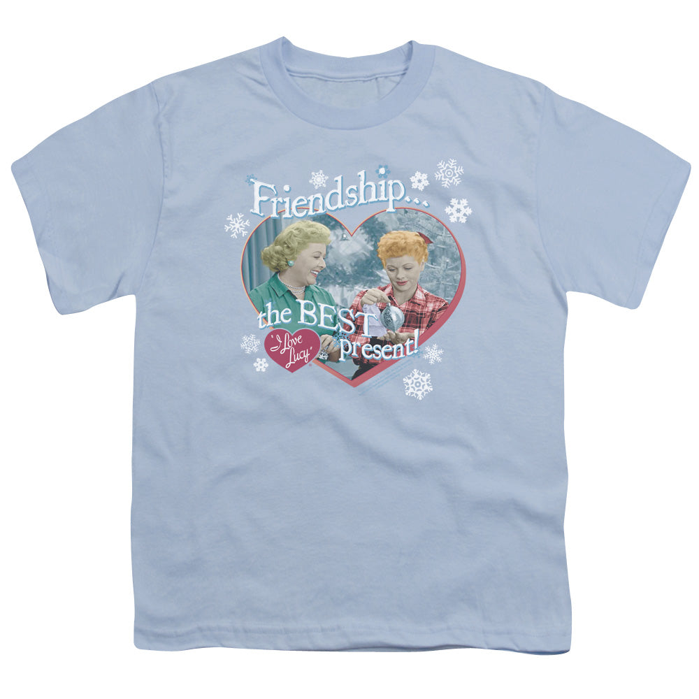 I Love Lucy the Best Present Kids Youth T Shirt Light Blue
