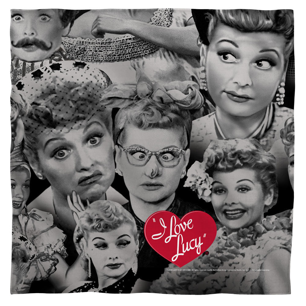 I Love Lucy Faces Bandana Officially Licensed