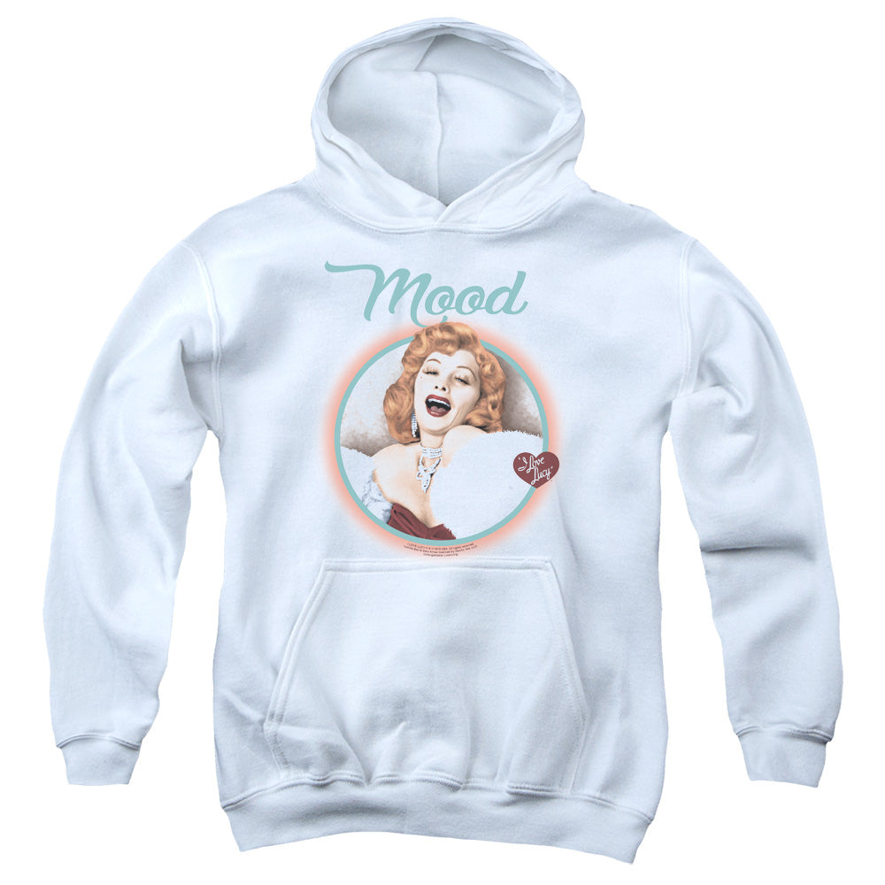 I Love Lucy Mood Kids Youth Hoodie White