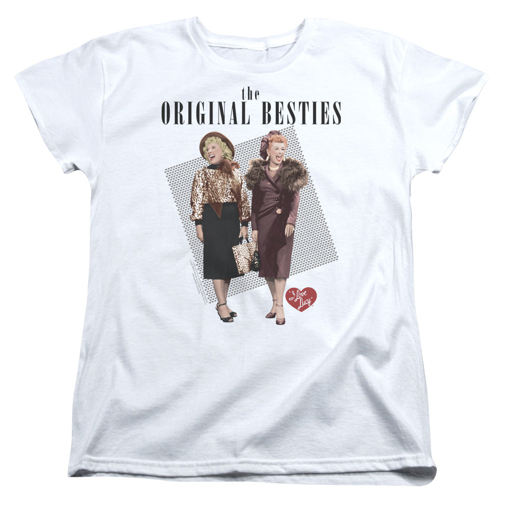 I Love Lucy Original Bestie S S Women's Tee White
