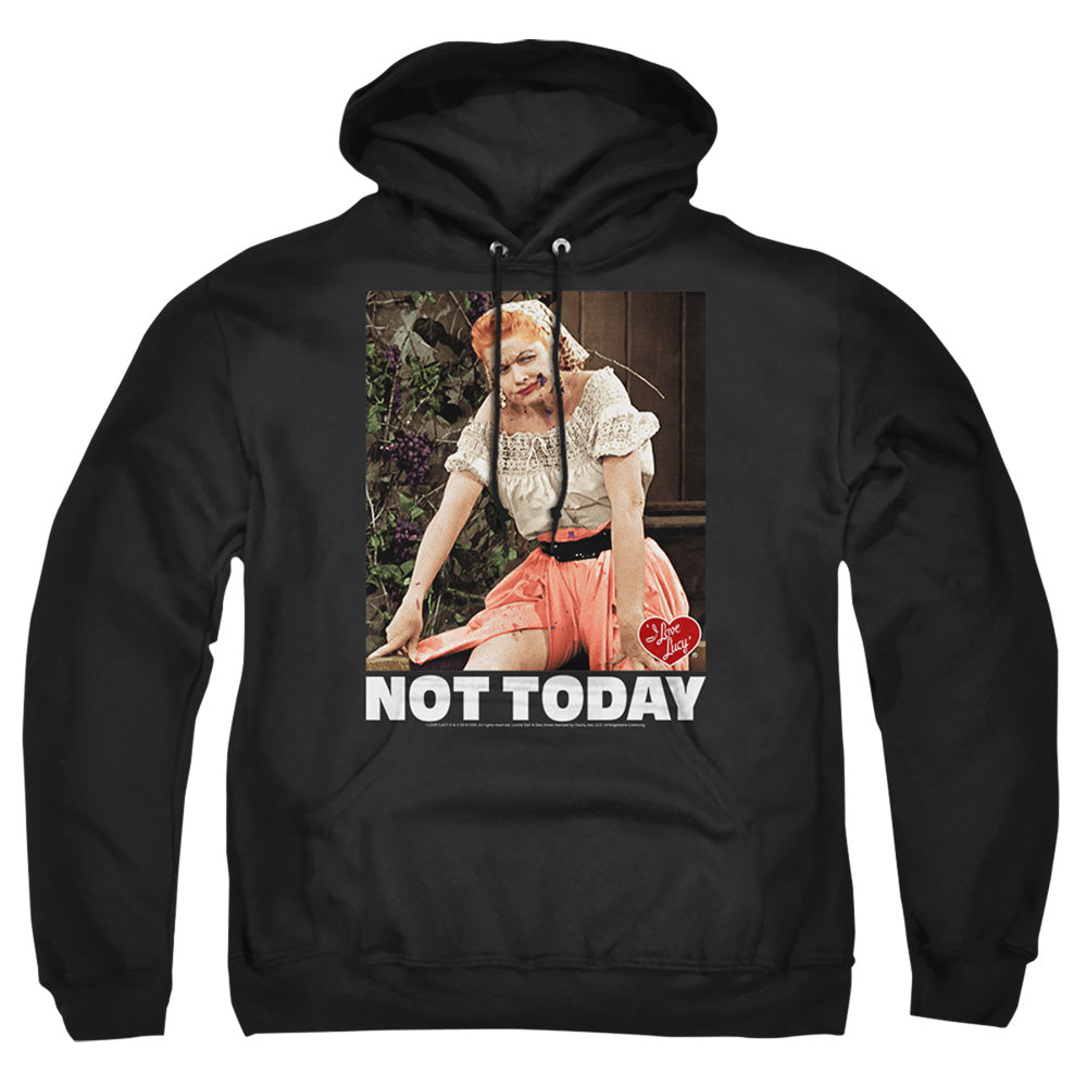I Love Lucy Not Today Mens Hoodie Black Officially Licensed
