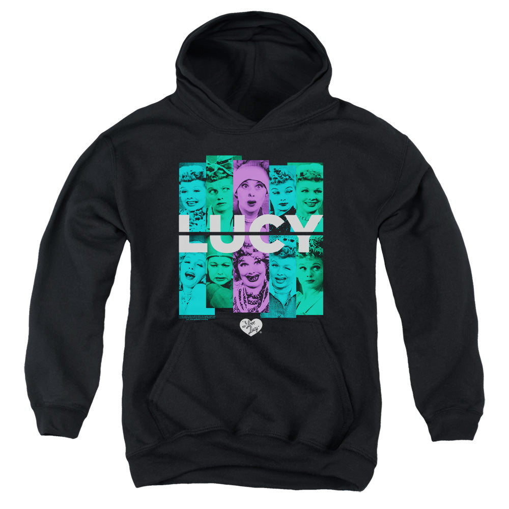 I Love Lucy Shades of Lucy Kids Youth Hoodie Black