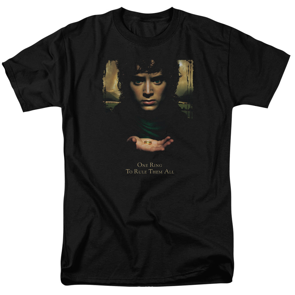 Lord of the Rings Frodo One Ring Mens T Shirt Black Officially Licensed