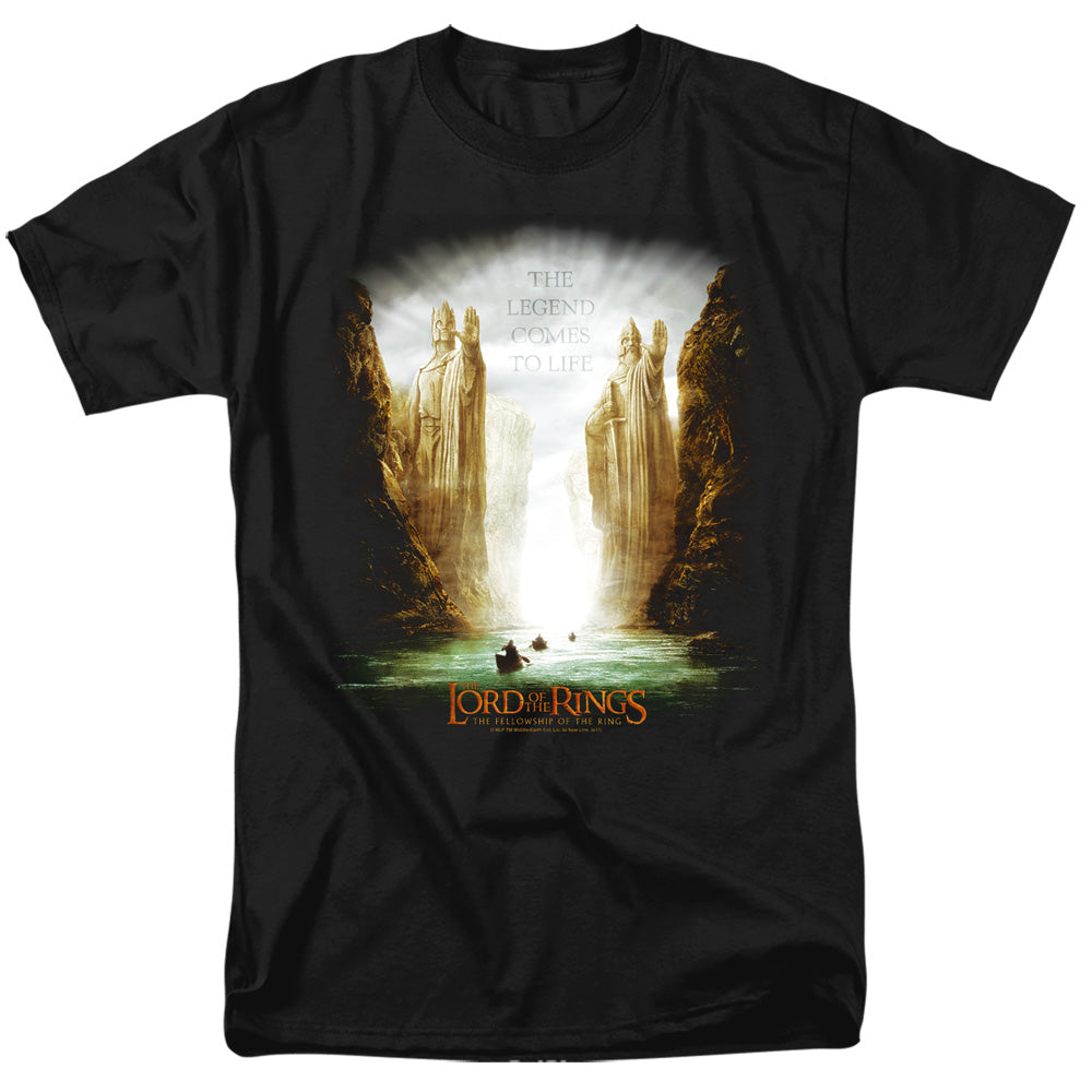 Lord of the Rings Kings Of Old Mens T Shirt Black Officially Licensed