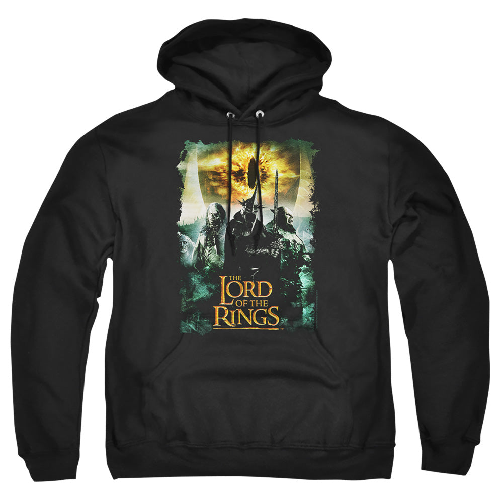 Lord Of The Ringsd Of The Rings Villain Group Mens Hoodie Black Officially Licensed