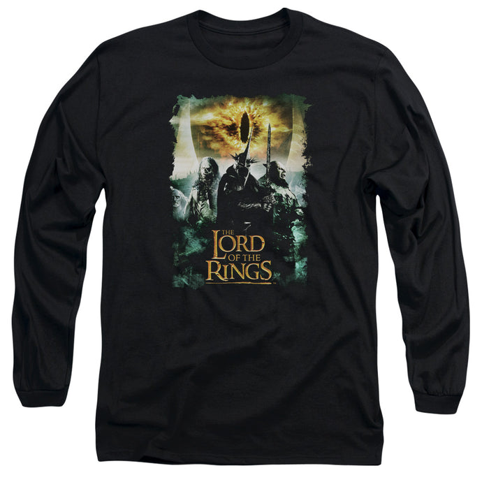 Lord Of The Rings Villain Group Mens Long Sleeve Shirt Black
