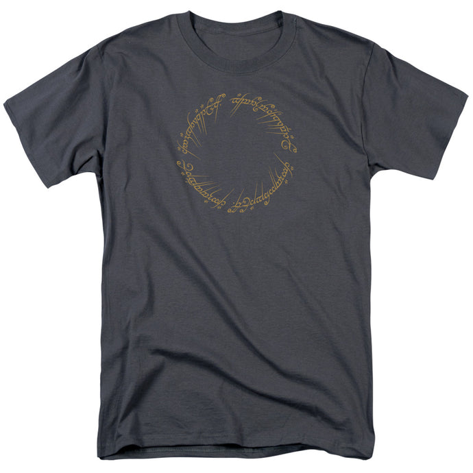 Lord Of The Rings One Ring Mens T Shirt Charcoal