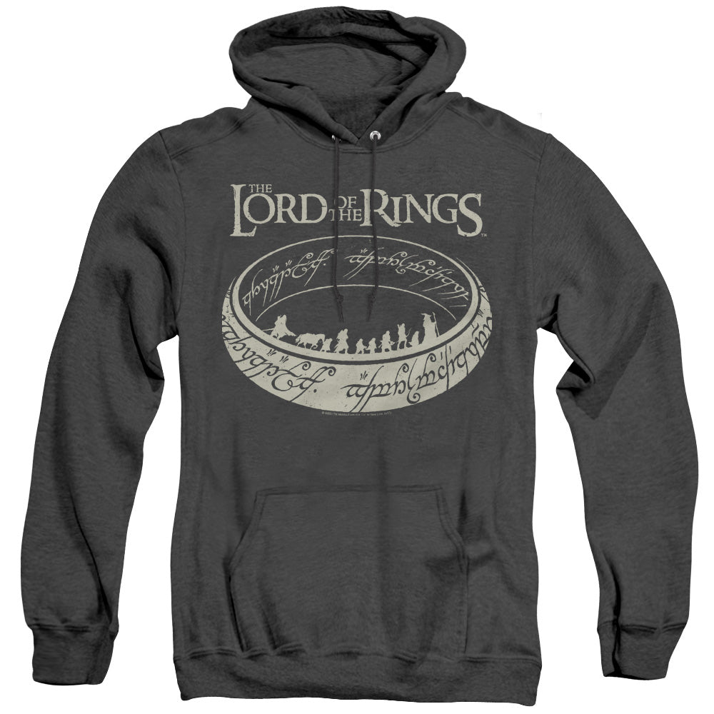 Lord Of The Rings The Journey Mens Heather Hoodie Black Officially Licensed