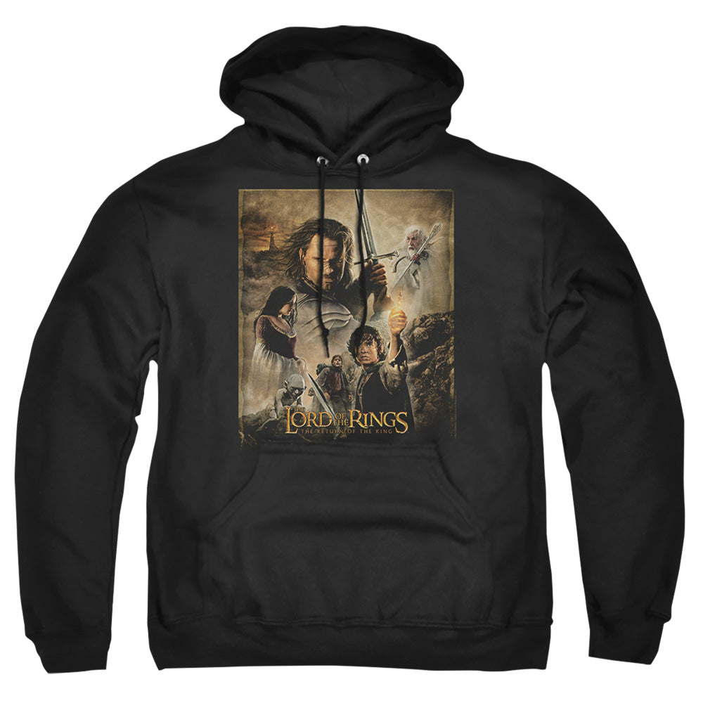 Lord Of The Rings Rotk Poster Mens Hoodie Black