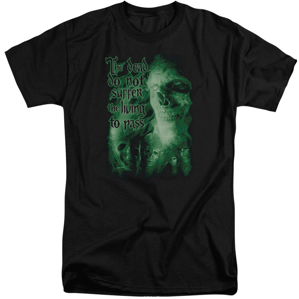 Lord of the Rings King Of The Dead Mens Tall T Shirt Black Officially Licensed