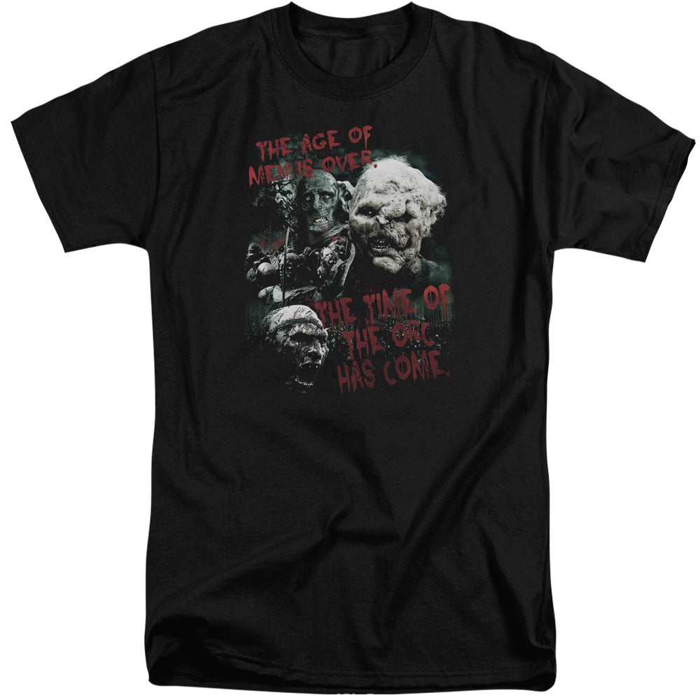 Lord of the Rings Time Of The Orc Mens Tall T Shirt Black Officially Licensed