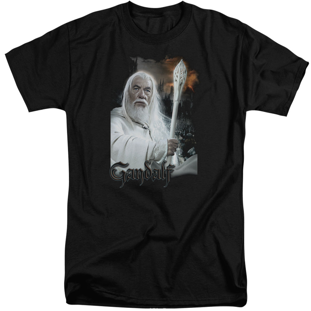 Lord of the Rings Gandalf Mens Tall T Shirt Black Officially Licensed