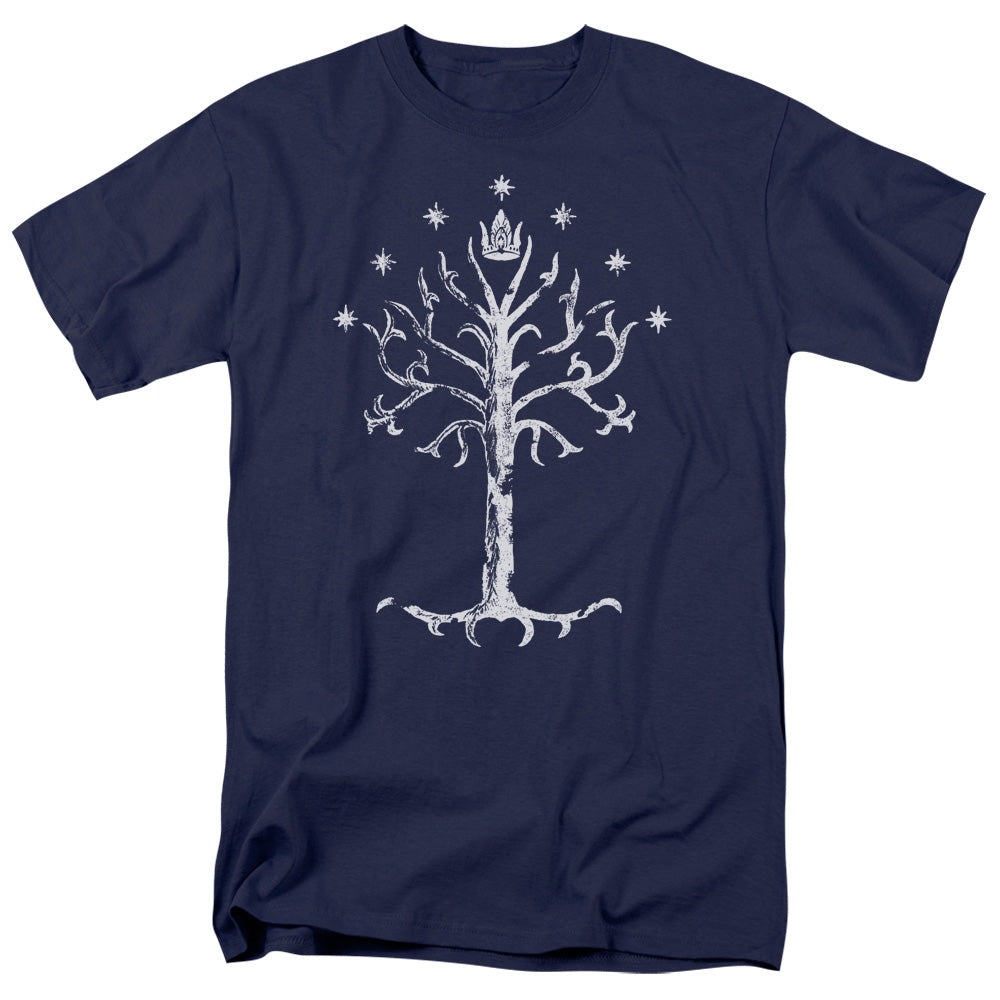 Lord of the Rings Tree Of Gondor Mens T Shirt Navy Officially Licensed