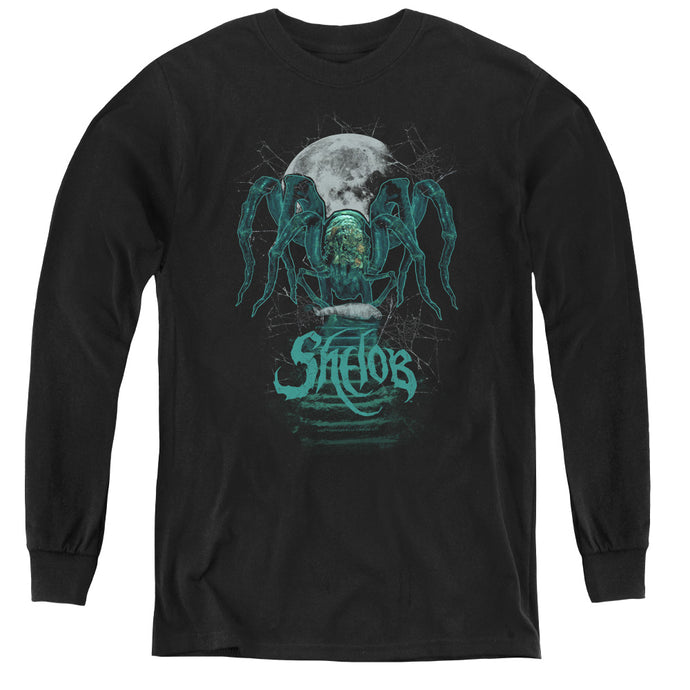 Lord Of The Rings Shelob Long Sleeve Kids Youth T Shirt Black