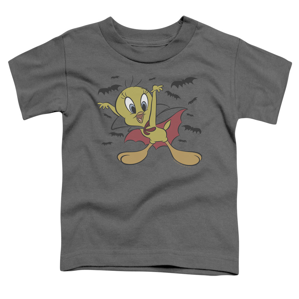 Looney Tunes Vampire Tweety Toddler Kids Youth T Shirt Charcoal