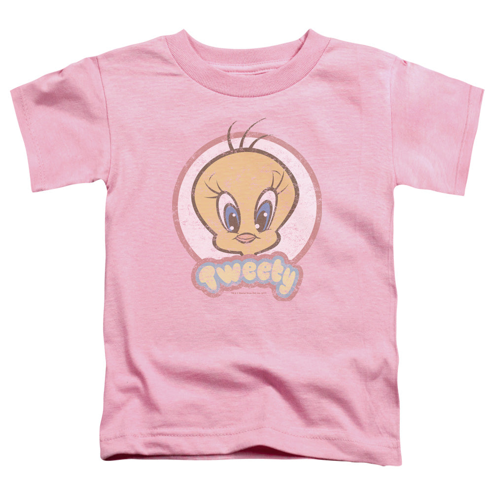 Looney Tunes Retro Tweety Toddler Kids Youth T Shirt Pink