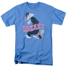 Load image into Gallery viewer, Looney Tunes Sneaky Mens T Shirt Carolina Blue