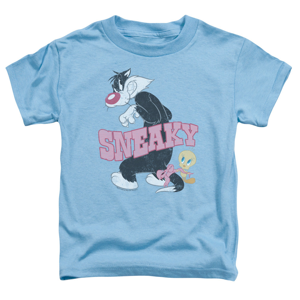 Looney Tunes Sneaky Toddler Kids Youth T Shirt Carolina Blue