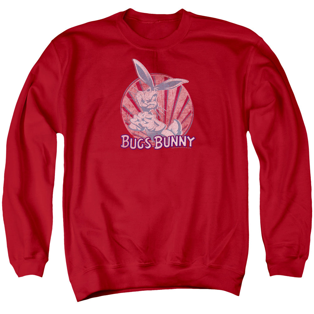 Looney Tunes Wishful Thinking Mens Crewneck Sweatshirt Red