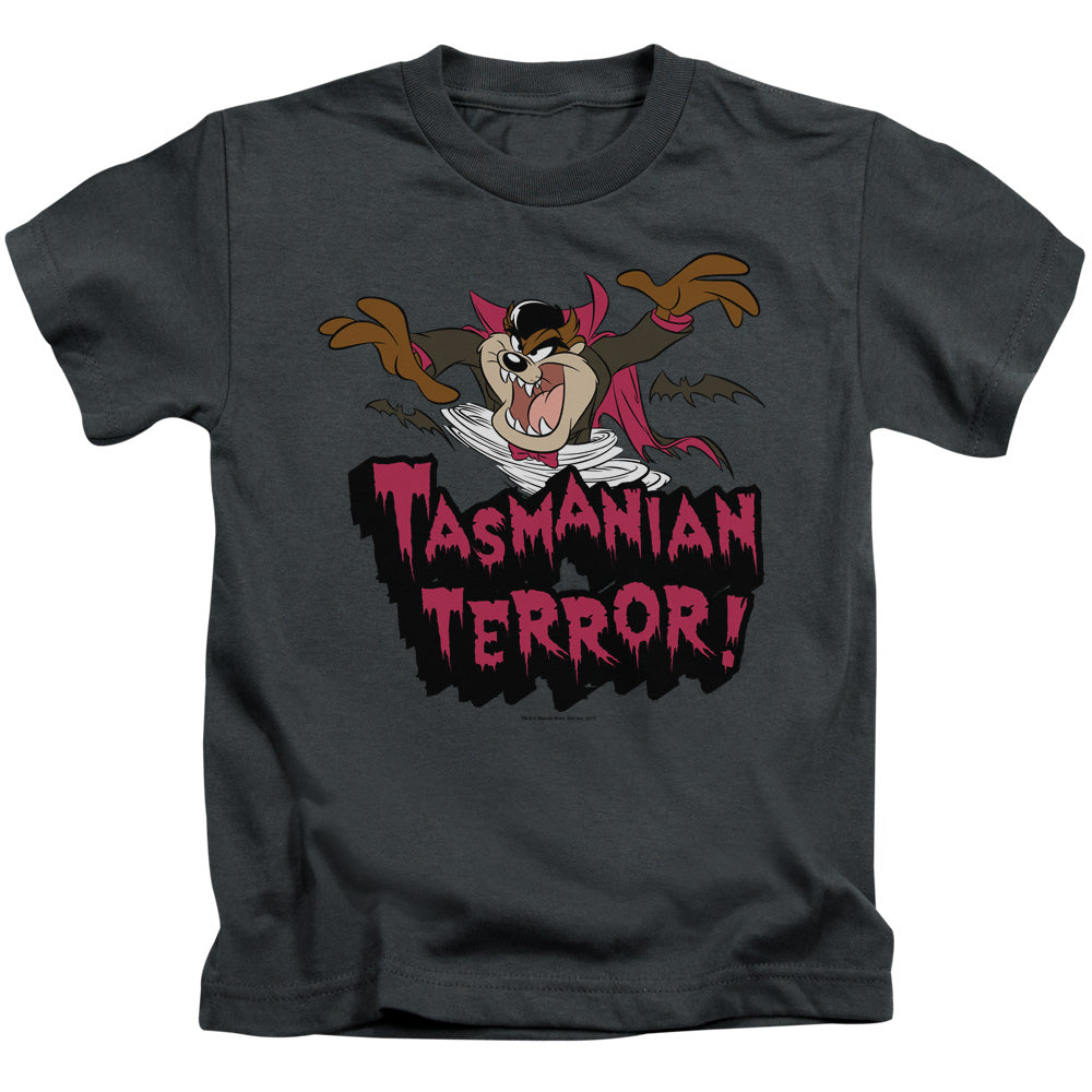 Looney Tunes Taz Terror Juvenile Kids Youth T Shirt Charcoal