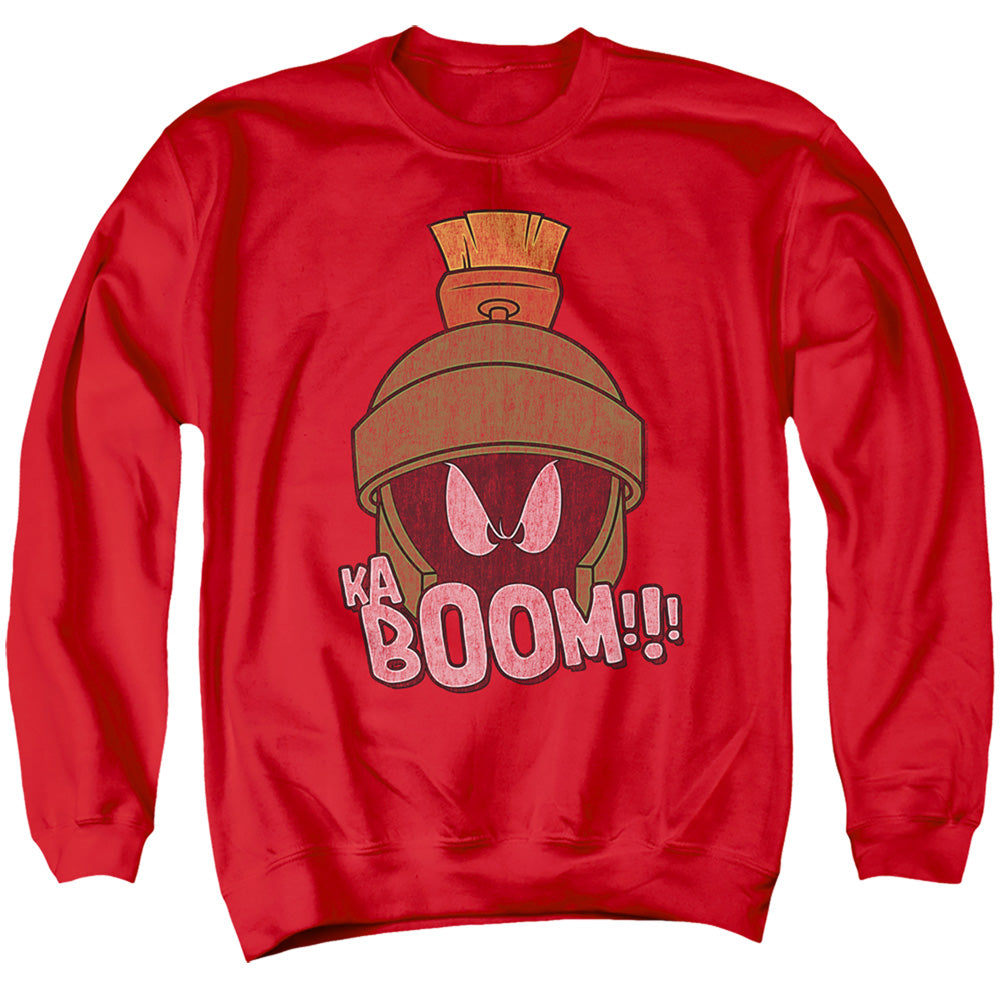 Looney Tunes Kaboom Mens Crewneck Sweatshirt Red