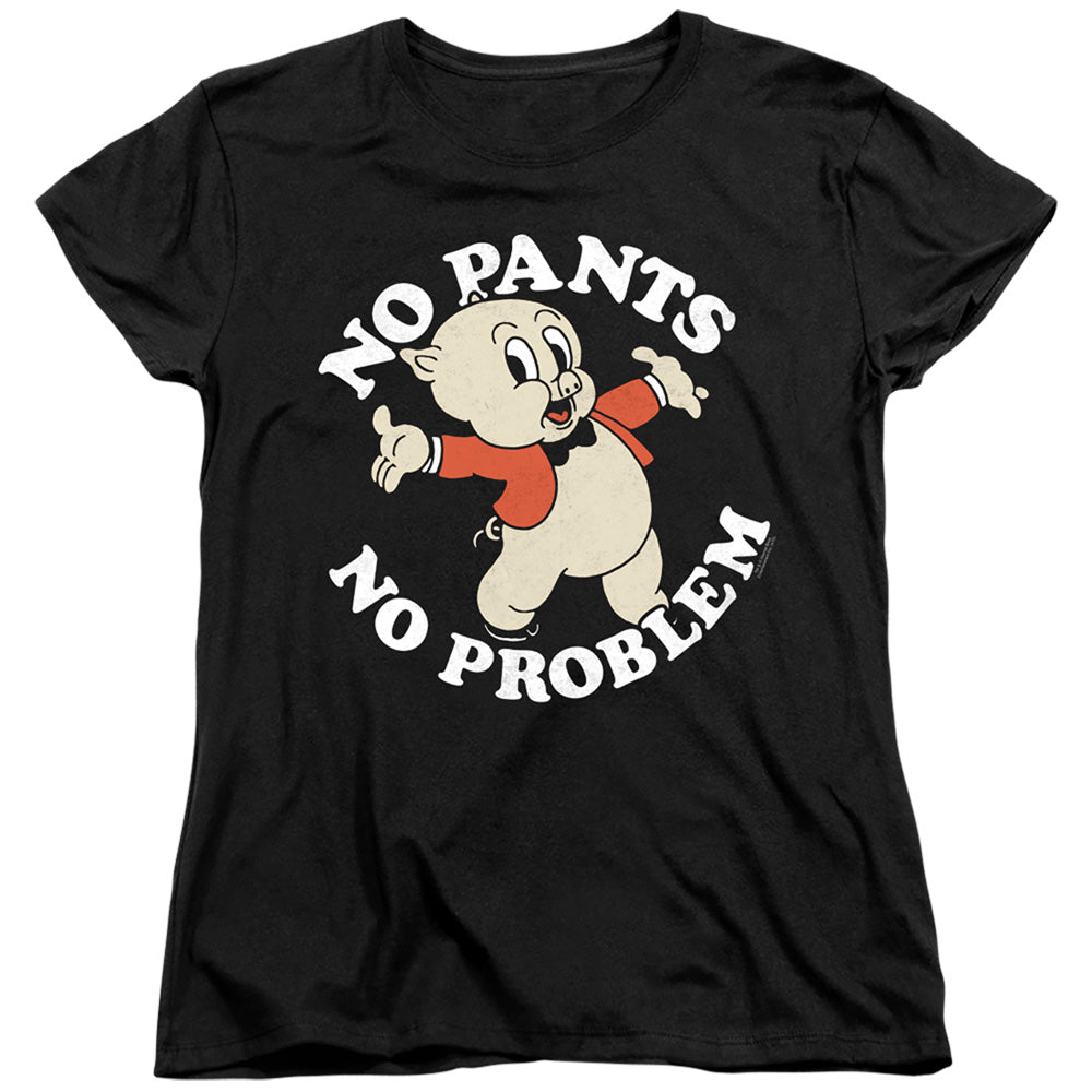 Looney Tunes No Pants Womens T Shirt Black