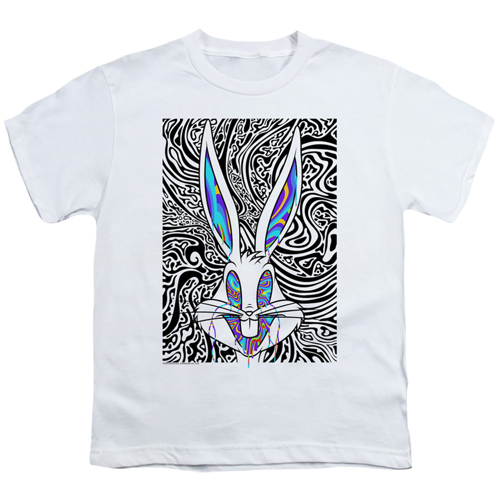 Looney Tunes Wild Bugs Kids Youth T Shirt White