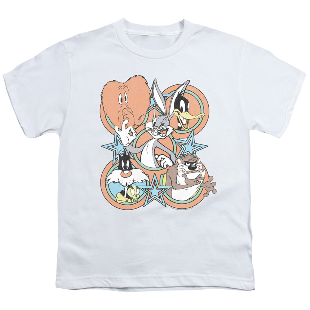 Looney Tunes Screen Stars Kids Youth T Shirt White