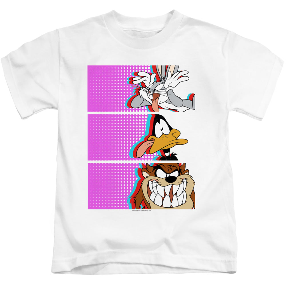 Looney Tunes Tiles Juvenile Kids Youth T Shirt White