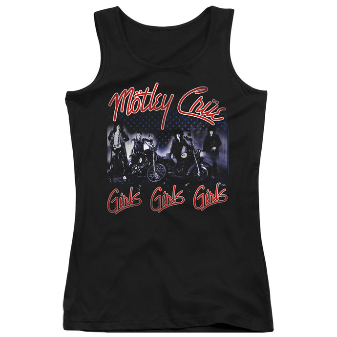 Motley Crue Girls Womens Tank Top Shirt Black