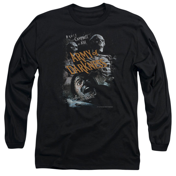 Army Of Darkness Covered Mens Long Sleeve Shirt Black