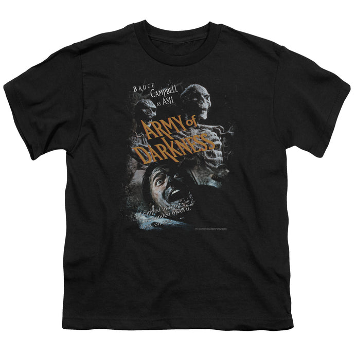 Army Of Darkness Covered Kids Youth T Shirt Black