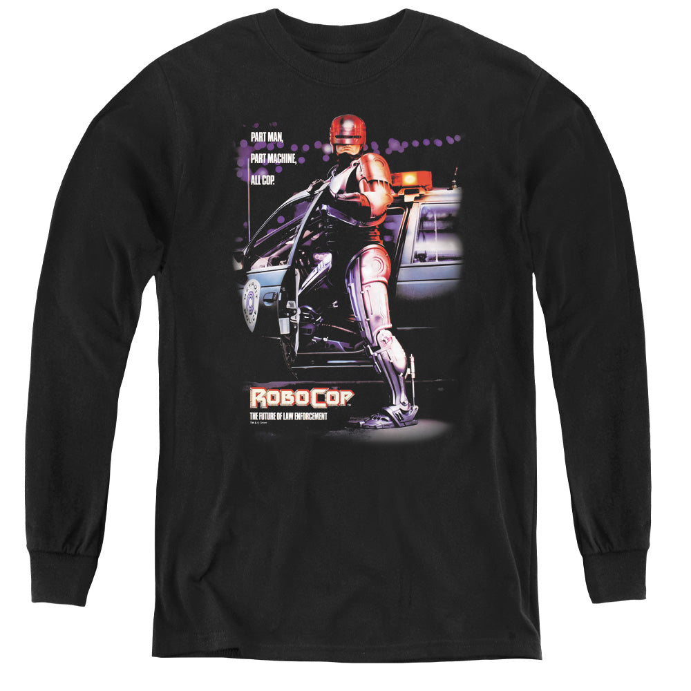 Robocop Poster Long Sleeve Kids Youth T Shirt Black