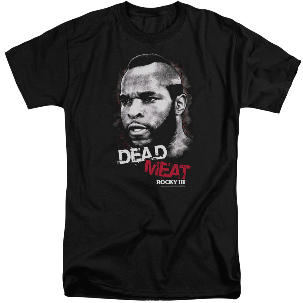 Rocky III Dead Meat Mens Tall T Shirt Black