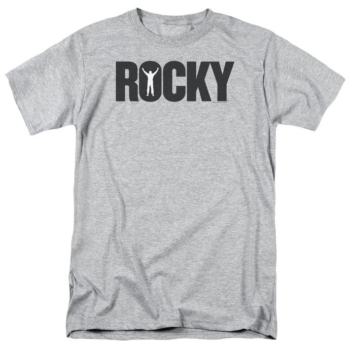 Rocky Logo Mens T Shirt Athletic Heather