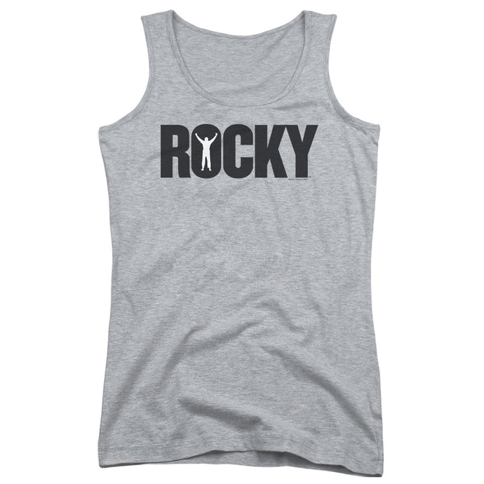 Rocky Logo Womens Tank Top Shirt Athletic Heather