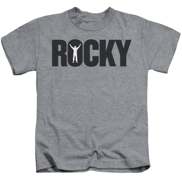 Rocky Logo Juvenile Kids Youth T Shirt Athletic Heather